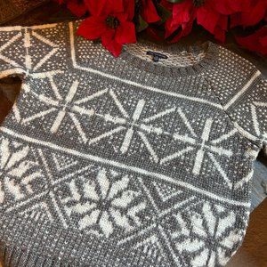 AEO Wool Blend Snowflake Sweater (like NEW)